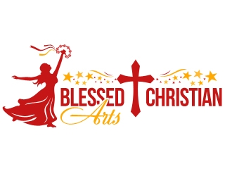 BLESSED CHRISTIAN ARTS logo design by Vickyjames