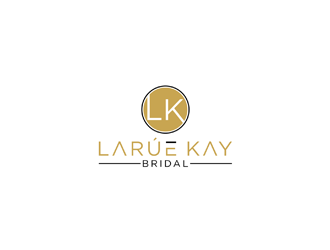 Larúe Kay Bridal Wedding Hair & Makeup or Larúe Kay Bridal  logo design by johana