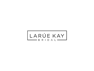 Larúe Kay Bridal Wedding Hair & Makeup or Larúe Kay Bridal  logo design by ndaru