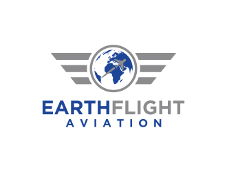 EarthFlight Aviation logo design by RIANW