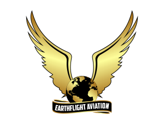 EarthFlight Aviation logo design by Kruger