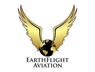 EarthFlight Aviation logo design by Kruger
