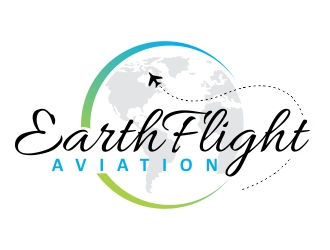EarthFlight Aviation logo design by ruki