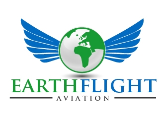 EarthFlight Aviation logo design by shravya