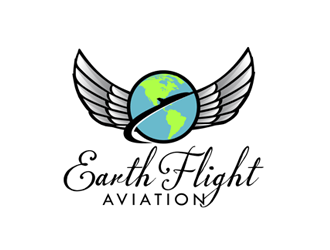 EarthFlight Aviation logo design by megalogos