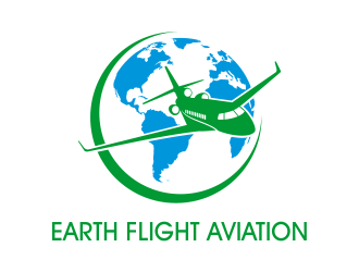 EarthFlight Aviation logo design by beejo