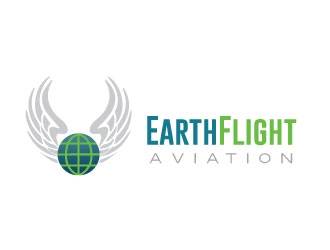 EarthFlight Aviation logo design by Webphixo