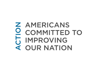 ACTION - Americans Committed To Improving Our Nation logo design by logitec