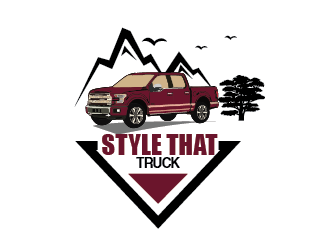 Style That Truck logo design by czars