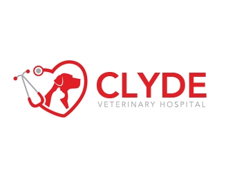 Clyde Veterinary Hospital logo design by gilkkj