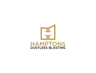 Hamptons Dustless Blasting logo design by sitizen