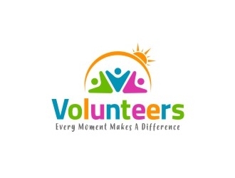 Volunteers: Every Moment Makes A Difference logo design by graphicart