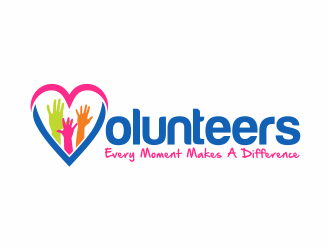 Volunteers: Every Moment Makes A Difference logo design by mutafailan