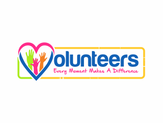 Volunteers: Every Moment Makes A Difference logo design by mutafailan