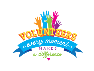 Volunteers: Every Moment Makes A Difference logo design by Rachel