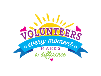 Volunteers: Every Moment Makes A Difference logo design by Rachel