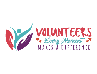 Volunteers: Every Moment Makes A Difference logo design by pencilhand