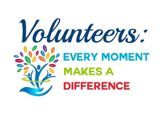 Volunteers: Every Moment Makes A Difference logo design by Marianne