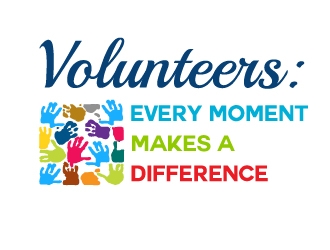 Volunteers: Every Moment Makes A Difference logo design by Marianne