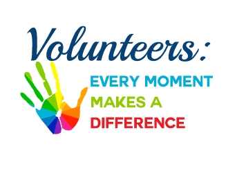 Volunteers: Every Moment Makes A Difference logo design by Marianne
