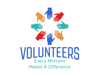 Volunteers: Every Moment Makes A Difference logo design by keylogo