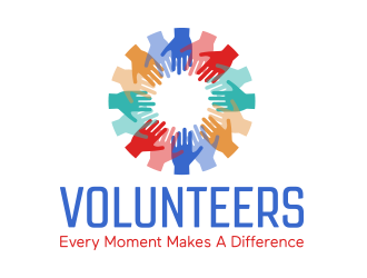 Volunteers: Every Moment Makes A Difference logo design by keylogo