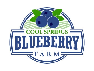 Cool Springs Blueberry Farm logo design by daywalker