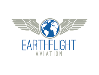 EarthFlight Aviation logo design by czars
