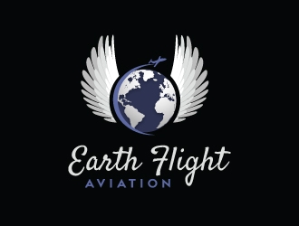EarthFlight Aviation logo design by Suvendu