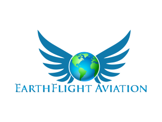 EarthFlight Aviation logo design by amazing