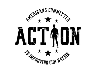 ACTION - Americans Committed To Improving Our Nation logo design by cikiyunn