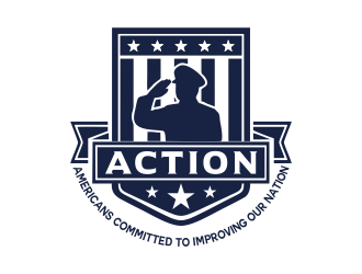 ACTION - Americans Committed To Improving Our Nation logo design by logy_d