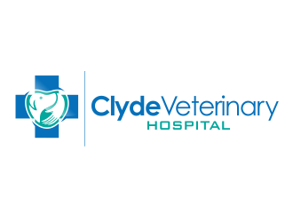 Clyde Veterinary Hospital logo design by YONK