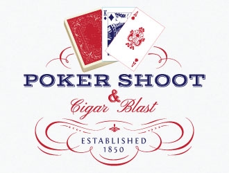 POKER SHOOT & CIGAR BLAST logo design by AYATA