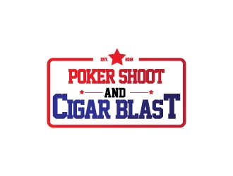 POKER SHOOT & CIGAR BLAST logo design by Erasedink
