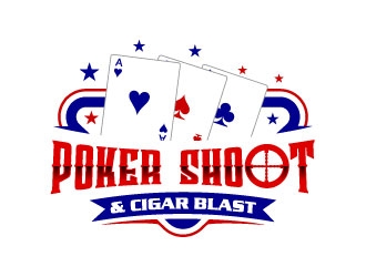 POKER SHOOT & CIGAR BLAST logo design by uttam