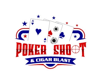 POKER SHOOT & CIGAR BLAST logo design by uttam