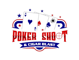 POKER SHOOT & CIGAR BLAST logo design by uttam