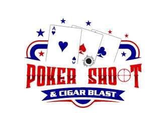 POKER SHOOT & CIGAR BLAST logo design by uttam