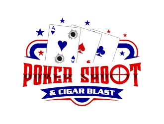 POKER SHOOT & CIGAR BLAST logo design by uttam