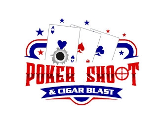 POKER SHOOT & CIGAR BLAST logo design by uttam