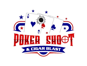 POKER SHOOT & CIGAR BLAST logo design by uttam