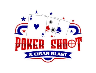 POKER SHOOT & CIGAR BLAST logo design by uttam