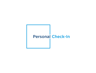 Personal Check-In logo design by ammad