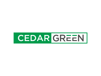 Cedar Green logo design by afra_art