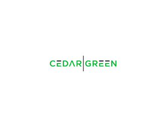 Cedar Green logo design by johana