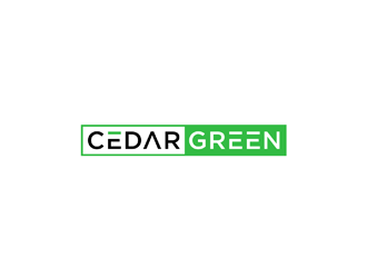 Cedar Green logo design by johana