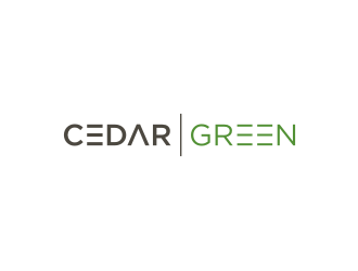 Cedar Green logo design by enilno