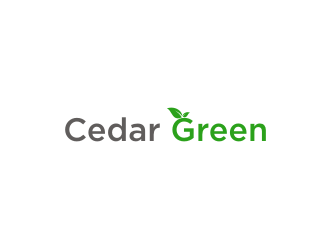 Cedar Green logo design by enilno