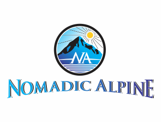 Nomadic Alpine logo design by perspective